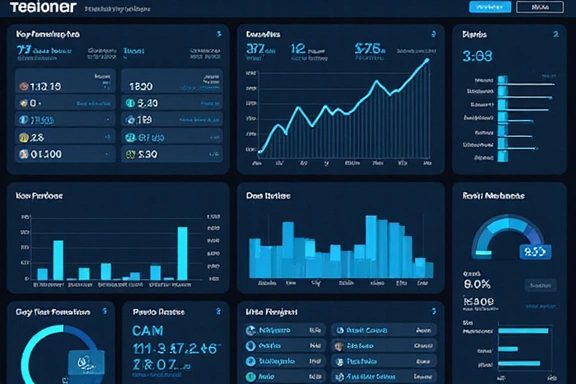 Financial dashboard for banking client