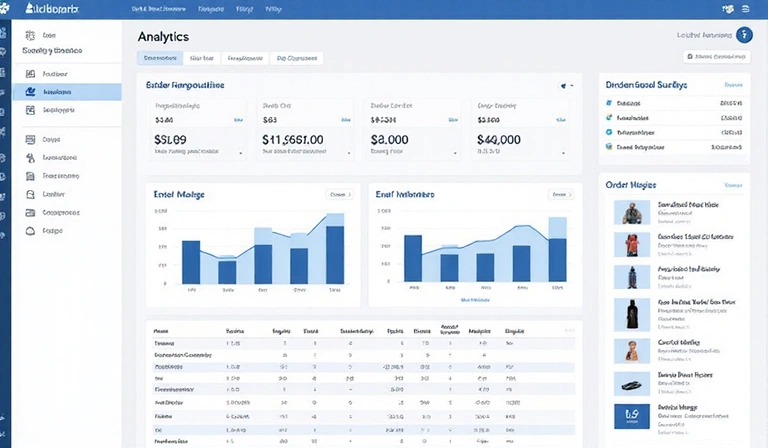 E-commerce platform dashboard