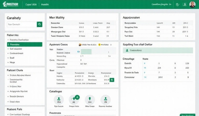 Healthcare management system interface