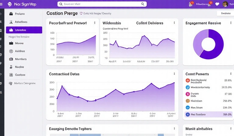 Social media analytics dashboard