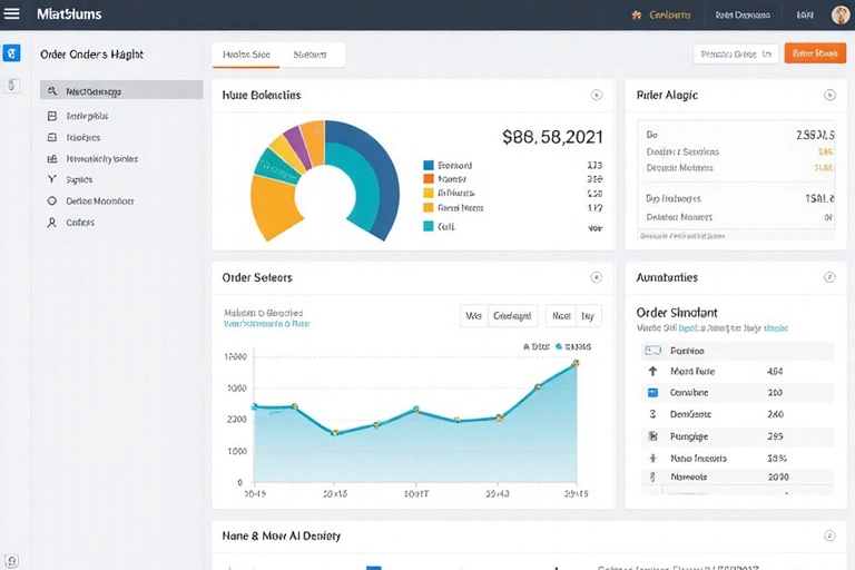E-commerce dashboard with sales analytics