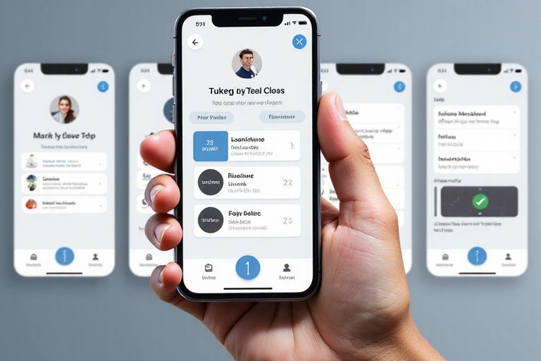 Mobile app interface design