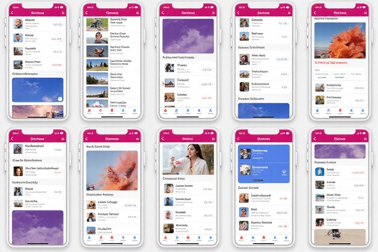 Mobile app UI design concepts